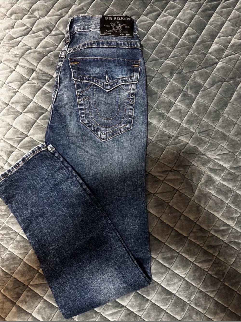 True Religion Men’s Dark Blue Rocco Jeans